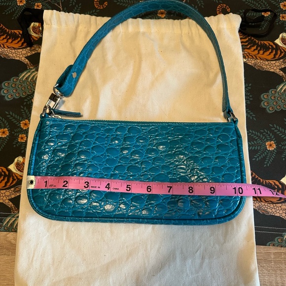 By Far Rachel Bag in Croc Embossed Azur, NWT - Picture 8 of 14